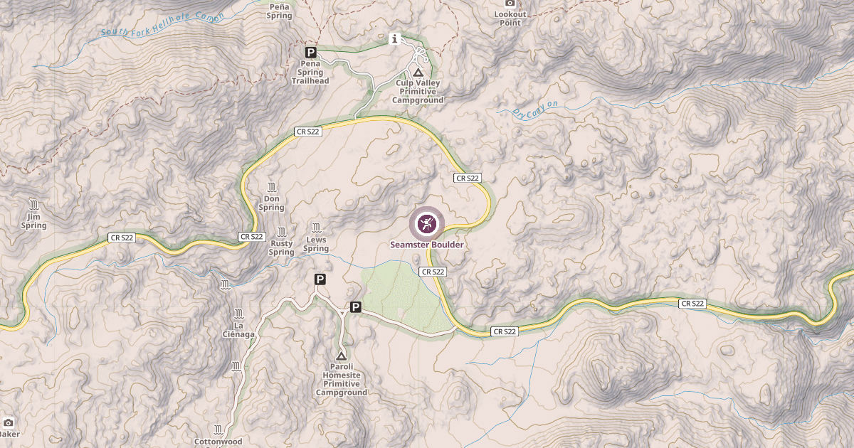 Map preview of Seamster Boulder