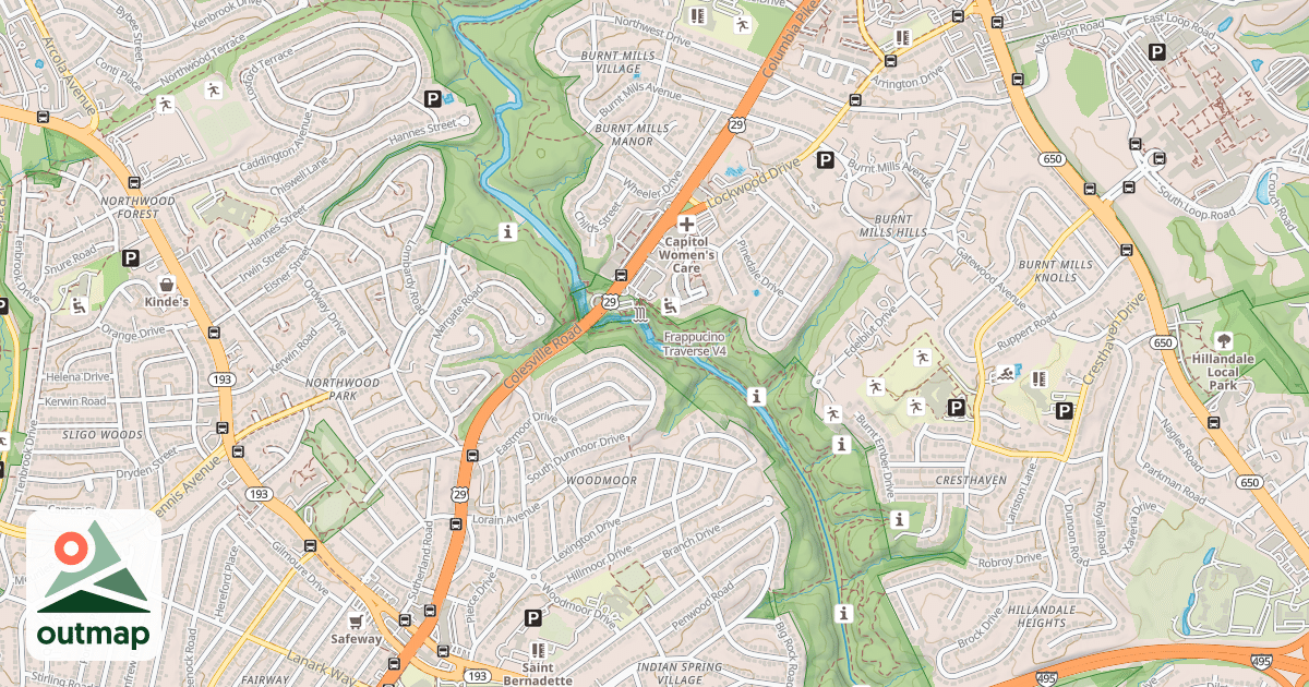 Map of Frappucino Traverse