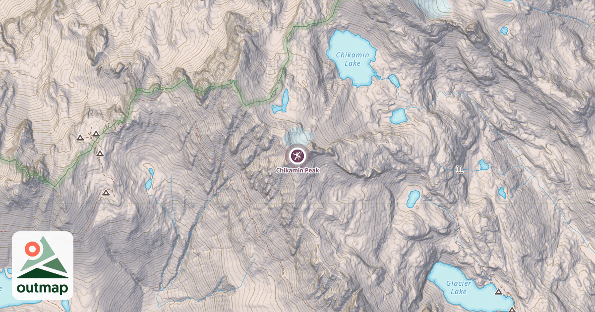 Map of Chikamin Peak