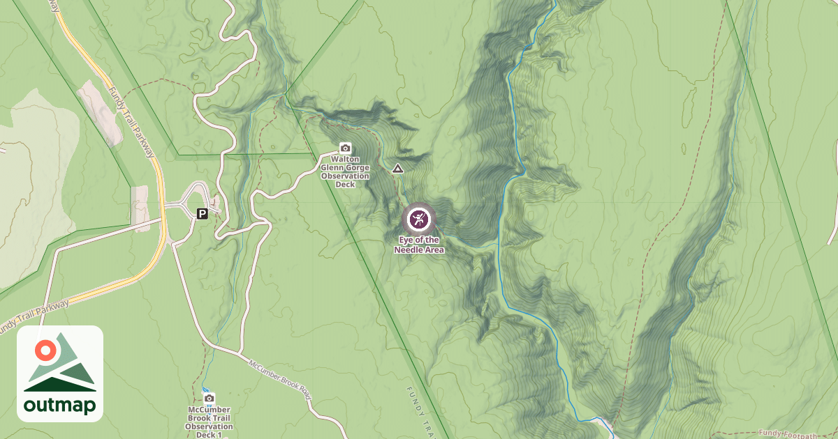 Map of Eye of the Needle Area