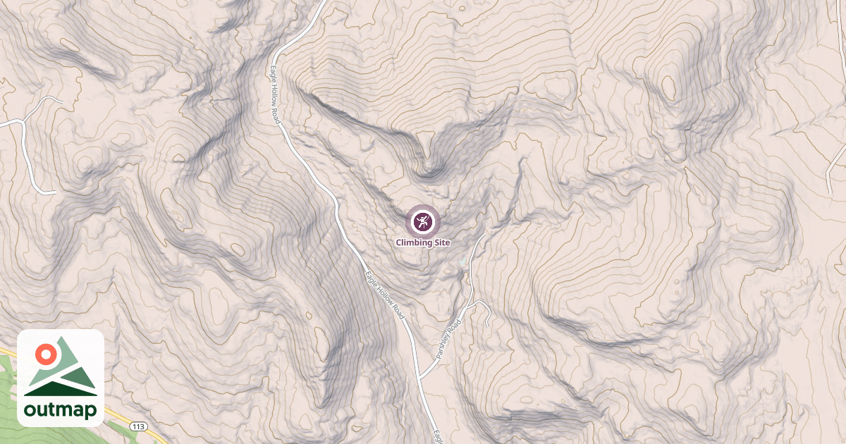 Map of Climbing Site