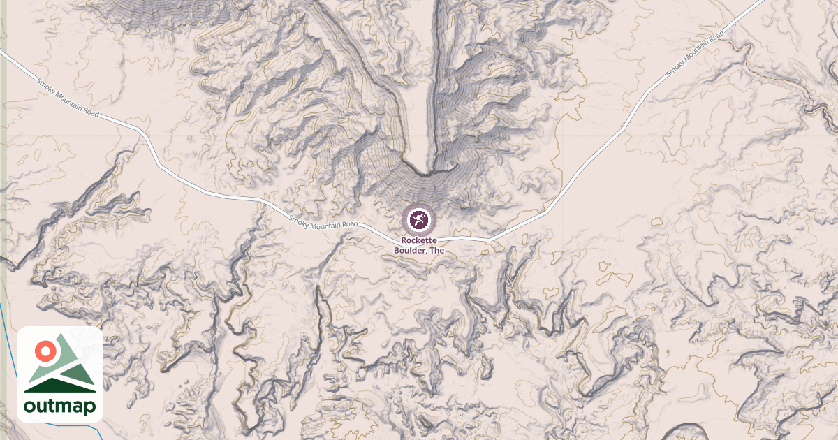 Map of Rockette Boulder, The