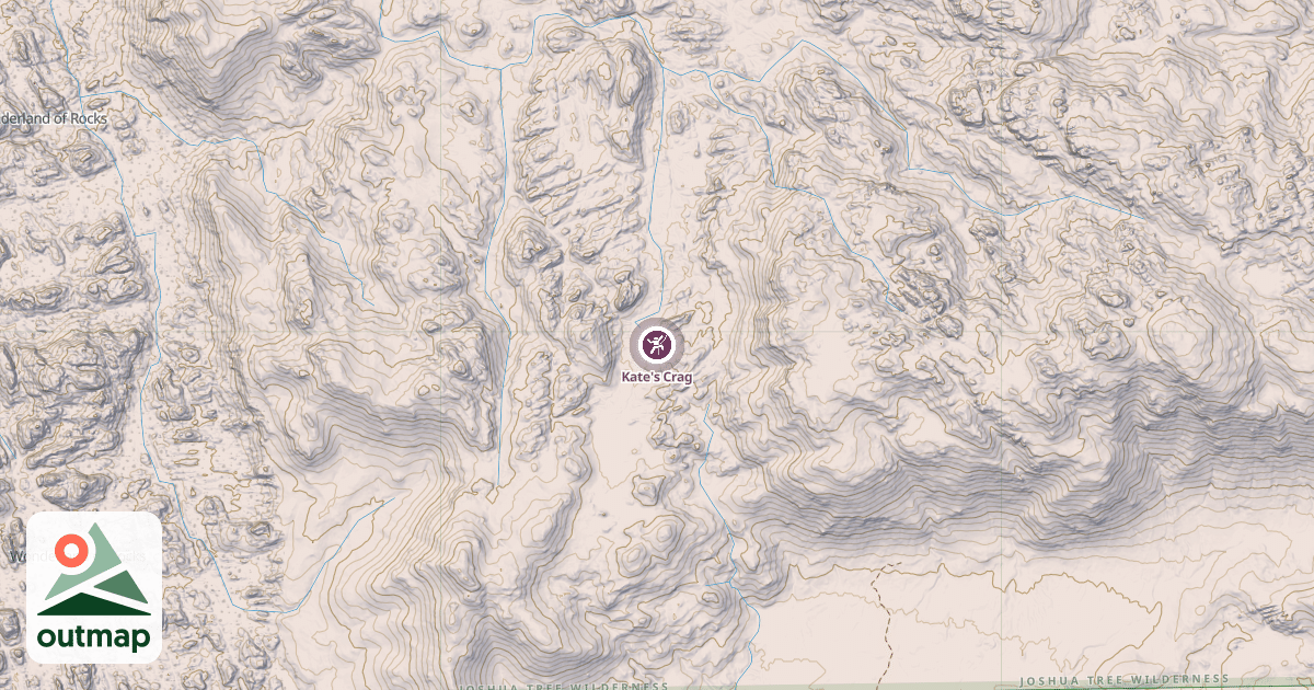 Map of Kate's Crag