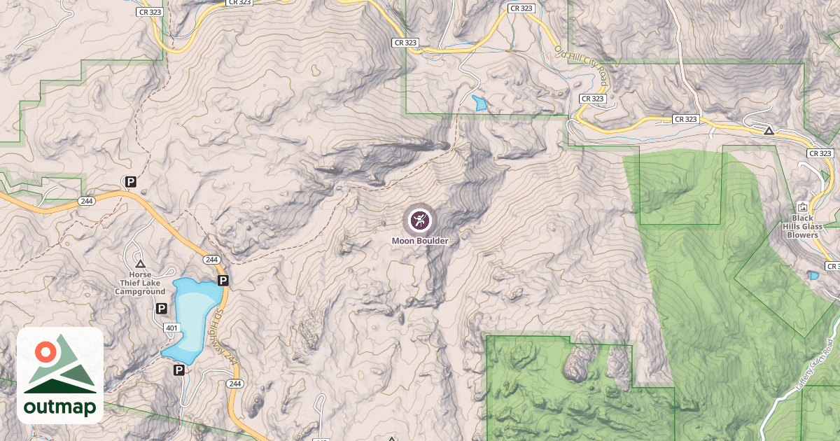 Map of Moon Boulder