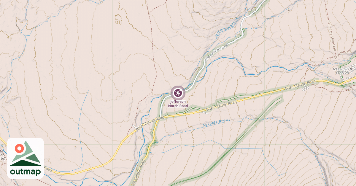 Map of Jefferson Notch Road