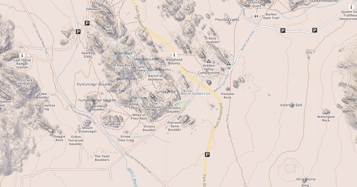 Map preview of Bivy At Gordon's