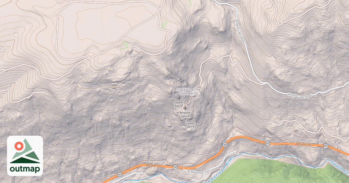 Map of Chockstone (The Chimney)