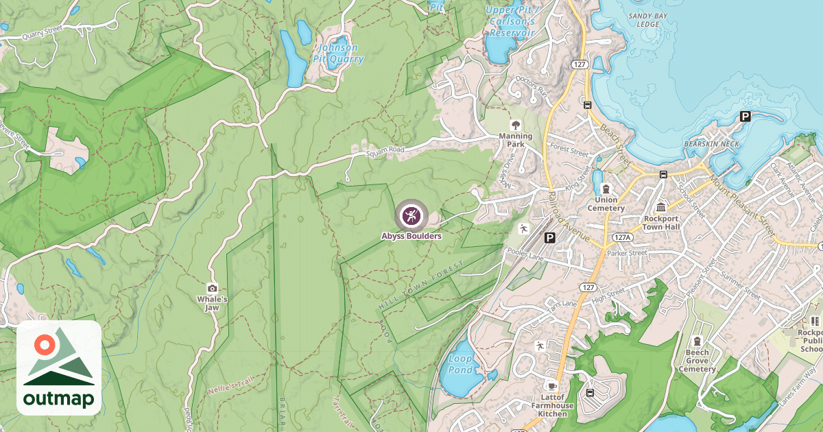 Map of Abyss Boulders