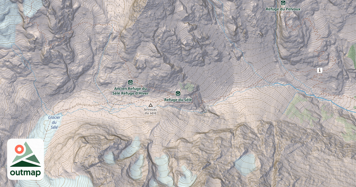 Map of Refuge du Sélé