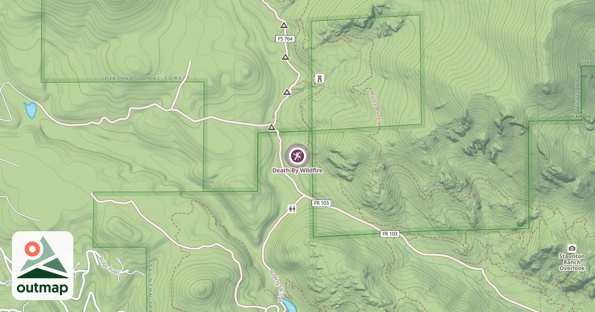 Map of Death By Wildfire