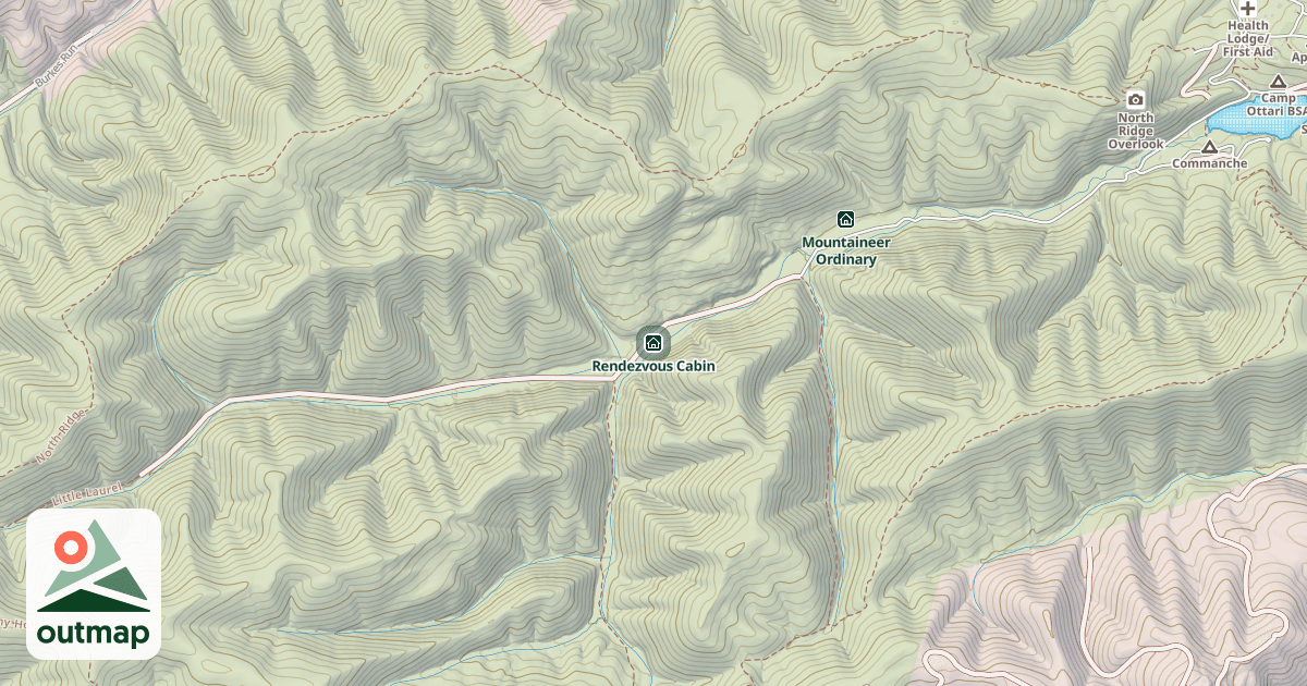 Map of Rendezvous Cabin