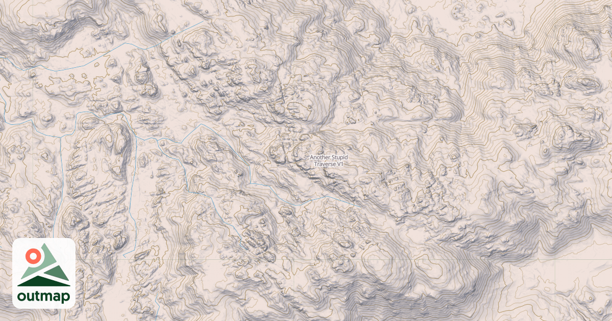 Map of Another Stupid Traverse