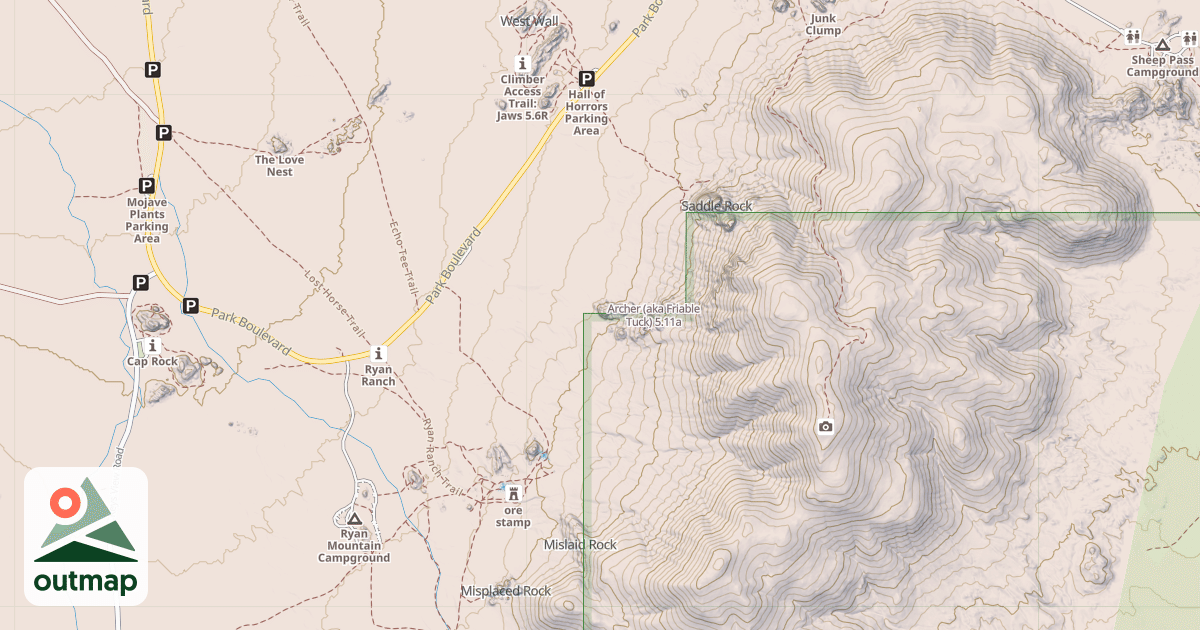 Map of Archer (aka Friable Tuck)