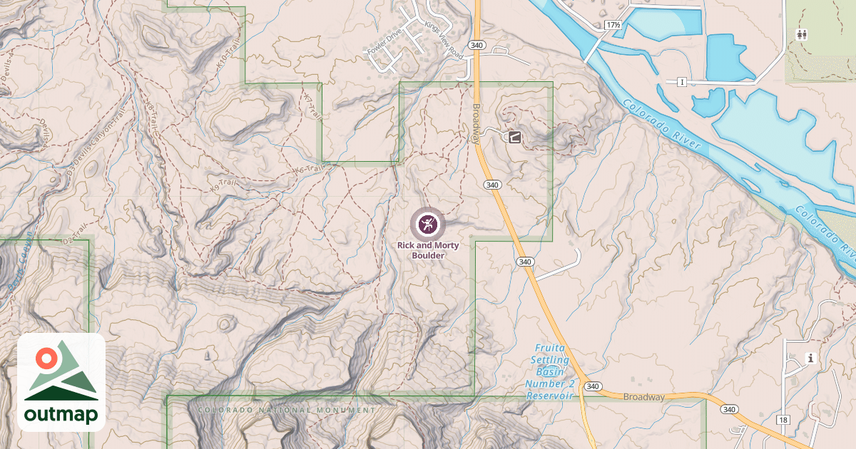 Map of Rick and Morty Boulder