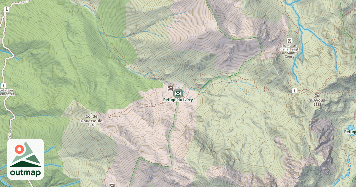 Map of Refuge du Larry