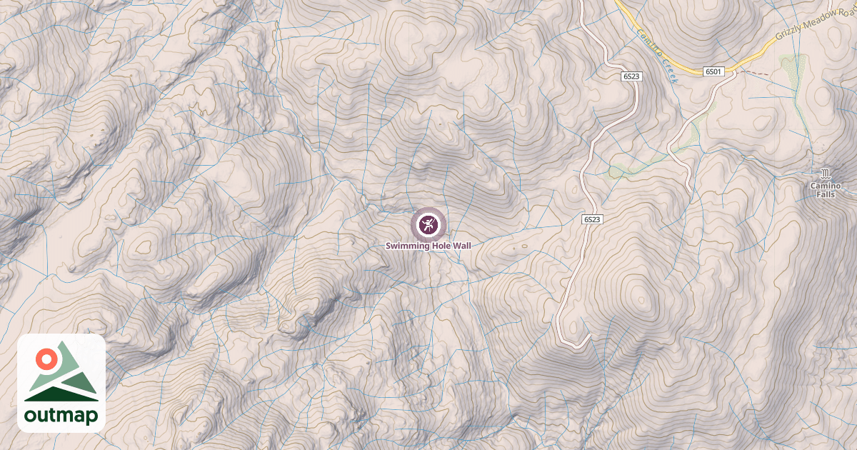 Map of Swimming Hole Wall
