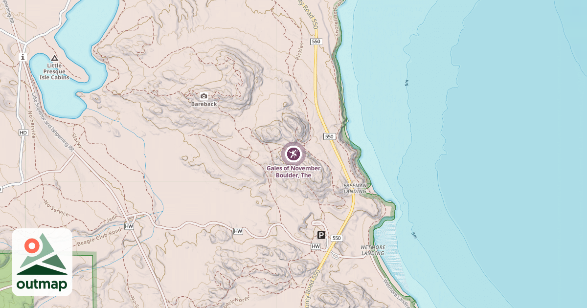 Map of Gales of November Boulder, The