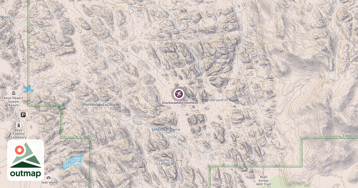 Map of Duckwaddle Domes