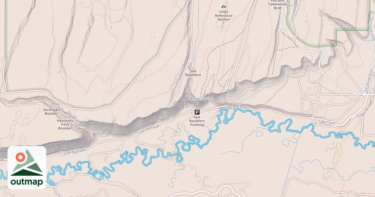 Map of Brown Slab