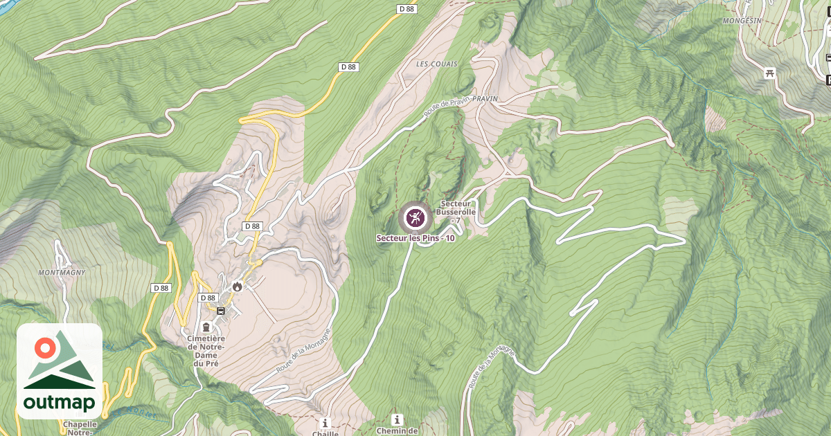 Map of Secteur les Pins - 10