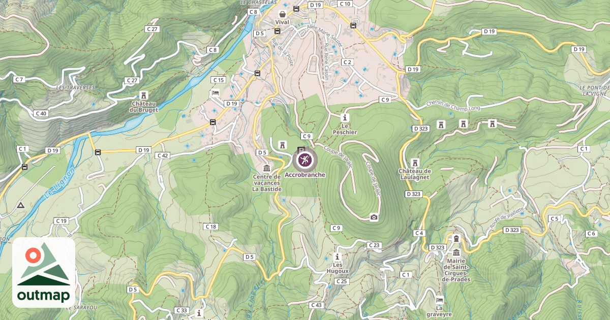 Map of Accrobranche