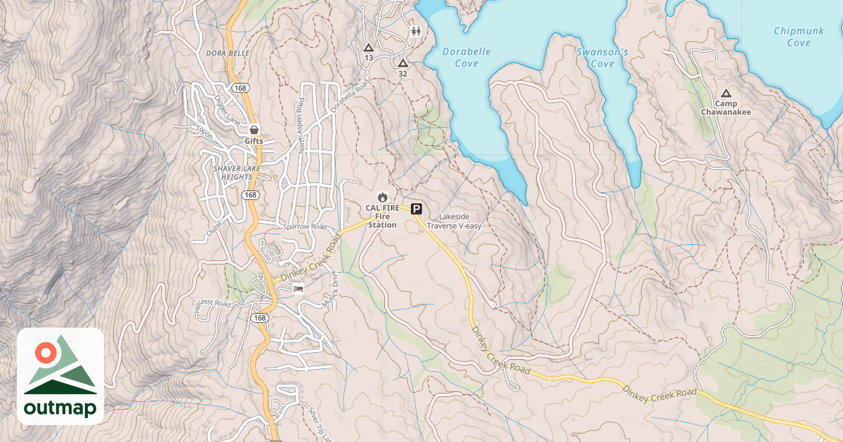 Map of Lakeside Traverse