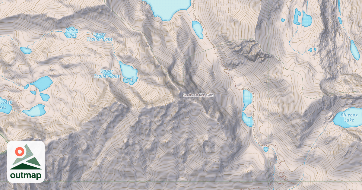Map of Southeast Ridge