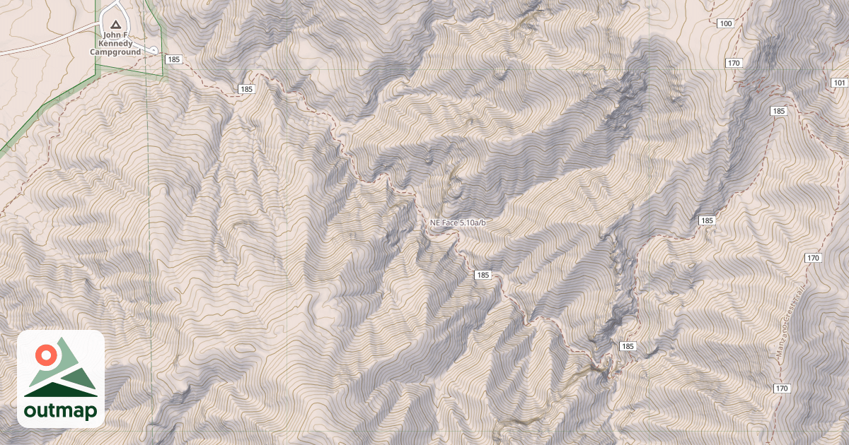 Map of NE Face