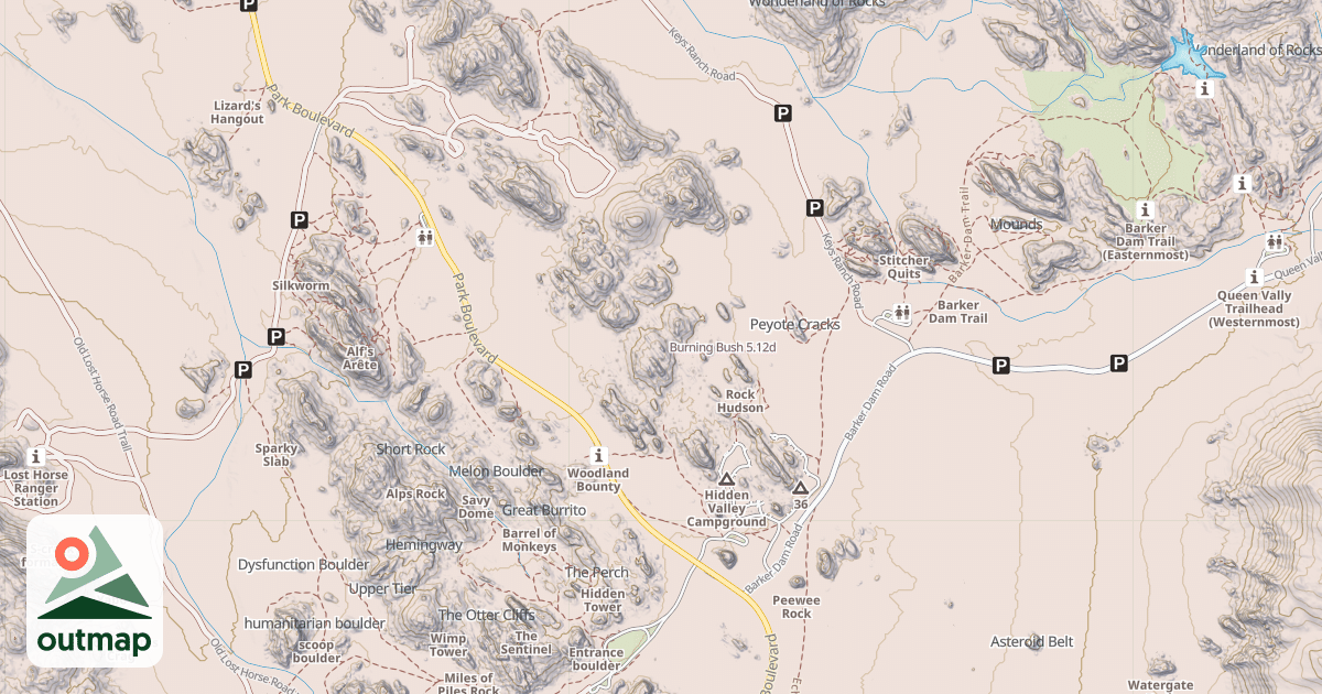 Map of Burning Bush