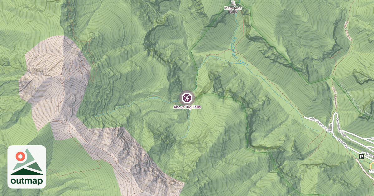 Map of Above Big Falls