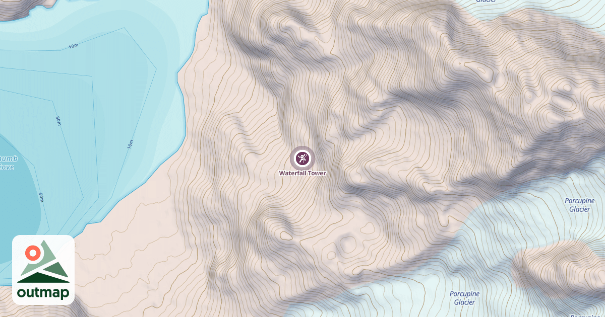 Map of Waterfall Tower