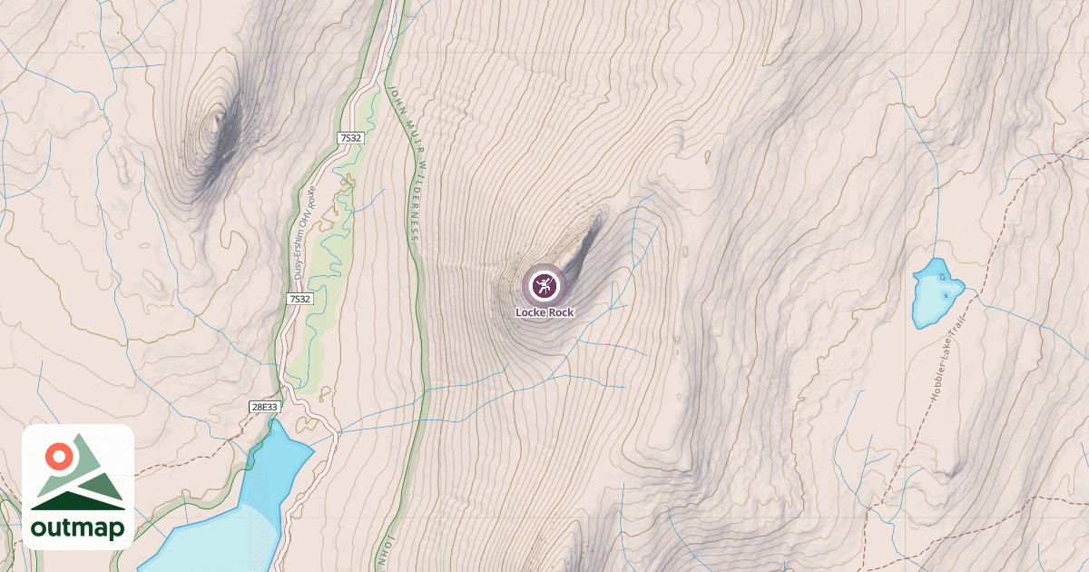 Map of Locke Rock