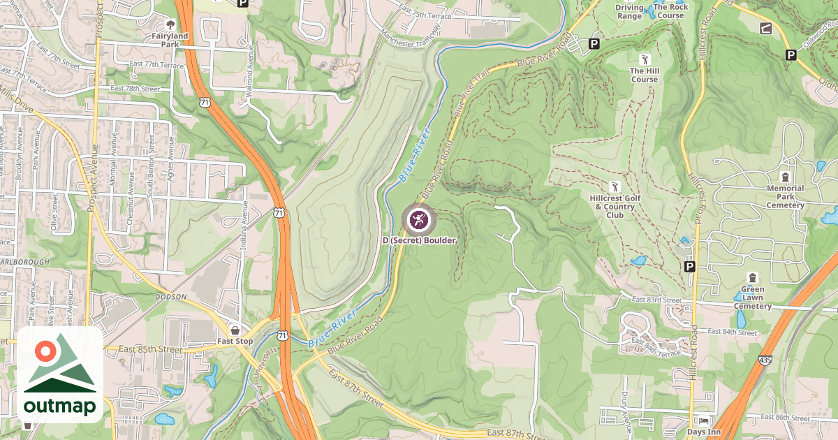 Map of D (Secret) Boulder