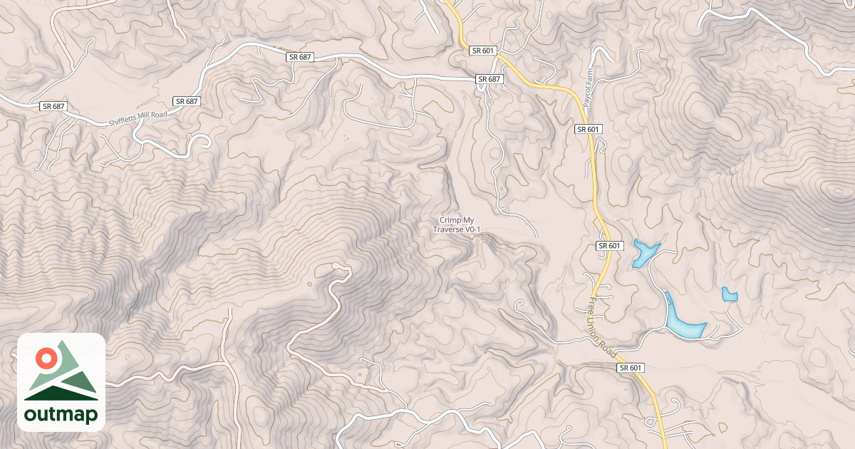 Map of Crimp My Traverse