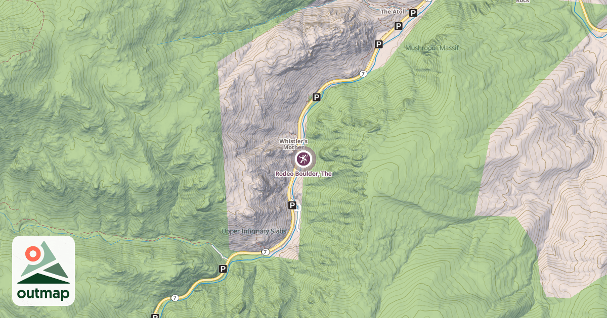 Map of Rodeo Boulder, The
