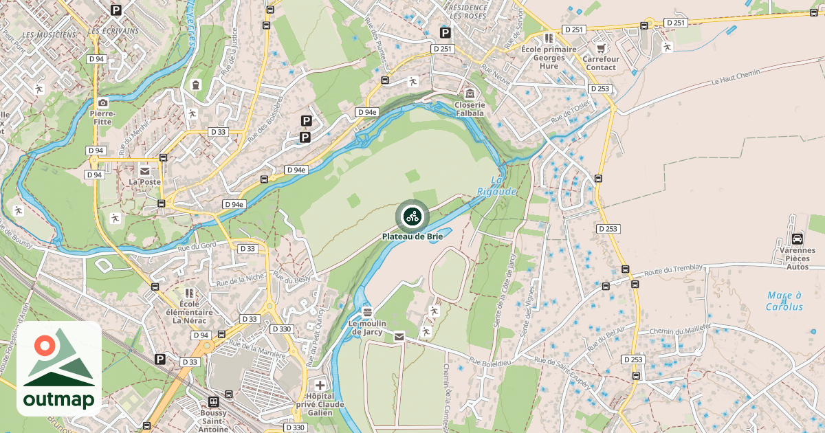 Map of Plateau de Brie