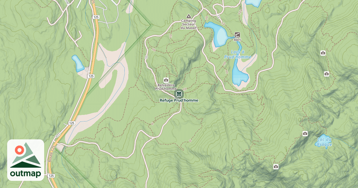 Map of Refuge Prud'homme