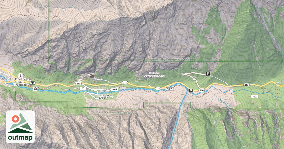 Map of Knobs to Gumbyland