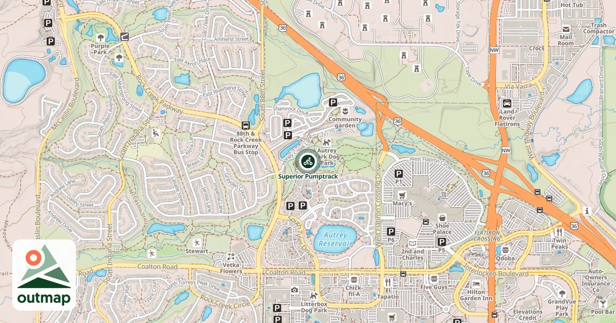 Map of Superior Pumptrack