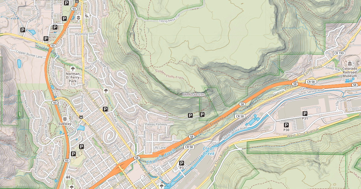 Map preview of BM Route