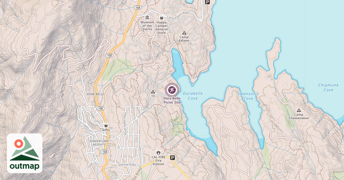 Map of Dora Belle Picnic Site