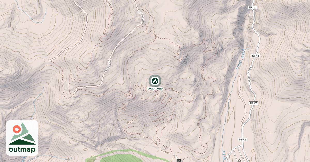 Map of Loup Loup