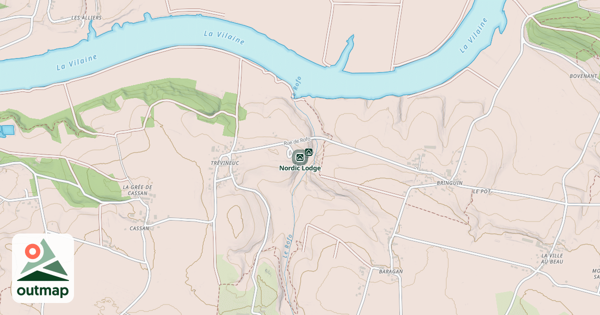 Map of Nordic Lodge