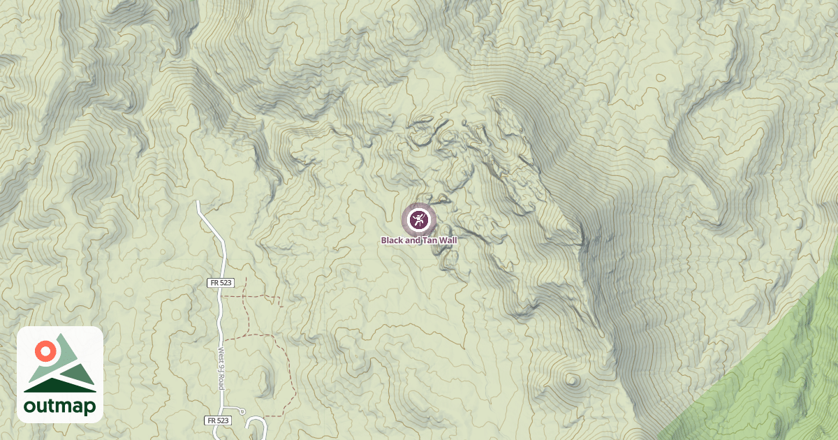 Map of Black and Tan Wall