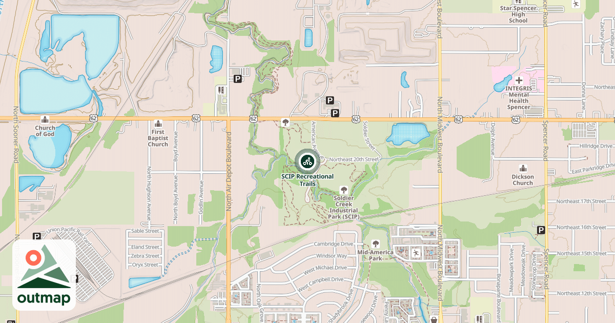 Map of SCIP Recreational Trails