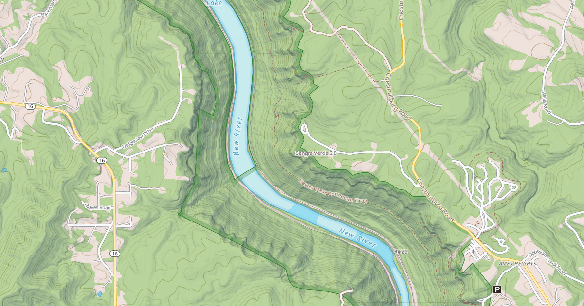 Map preview of Sangre Verde