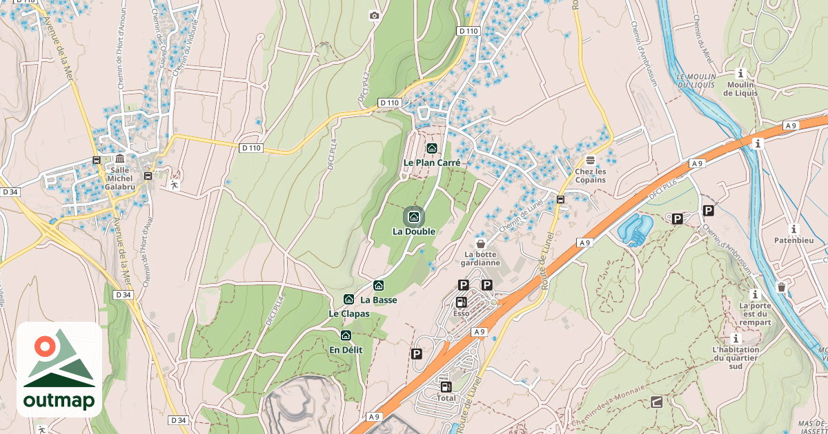 Map of La Double