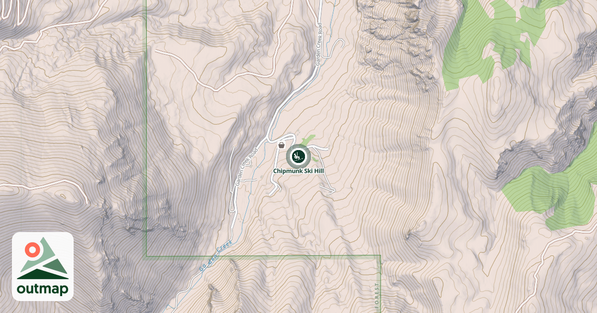 Map of Chipmunk Ski Hill