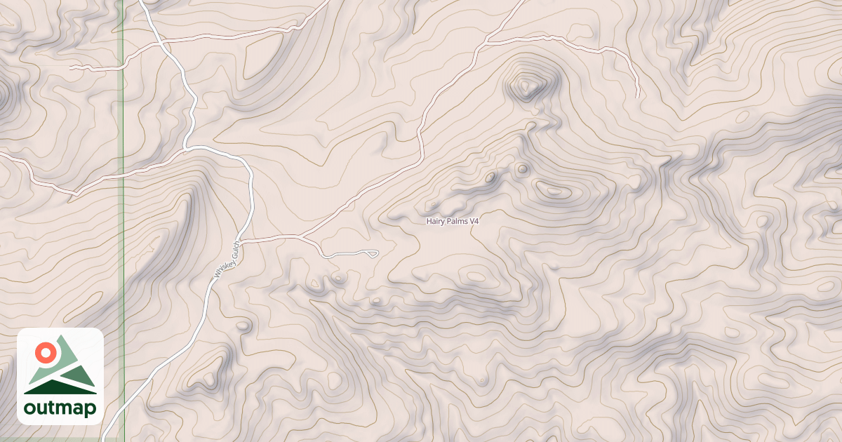 Map of Hairy Palms