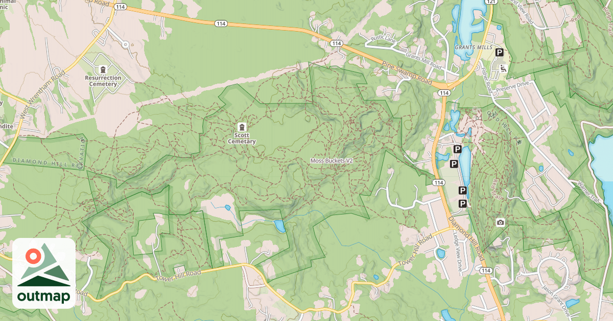 Map of Moss Buckets